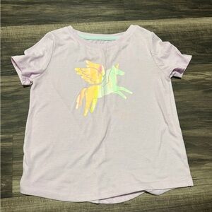 ⚡️2 for $10⚡️Cat & Jack Girls Medium Lilac Unicorn Graphic Tee